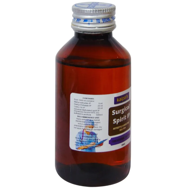 Kalpa's Surgical Spirit IP Antiseptic Disinfectant Solution (150 ml)