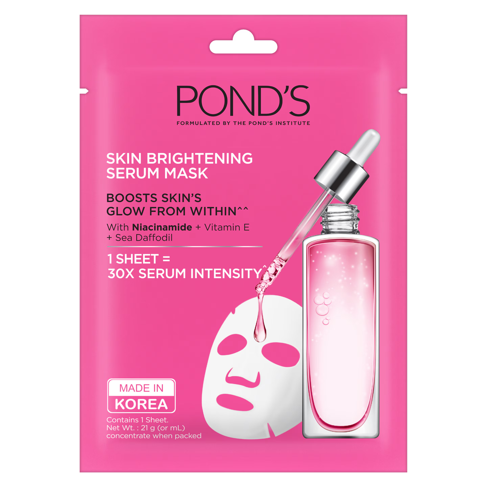 POND'S Skin Brightening Serum Mask – Niacinamide & Vitamin E Sheet Mask